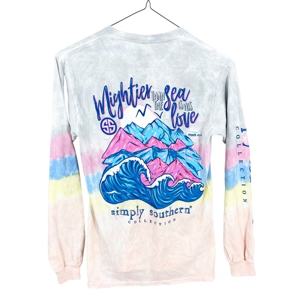 Simply Southern Tops - SIMPLY SOUTHERN T-Shirt Long Sleeve Mightier Than The Sea